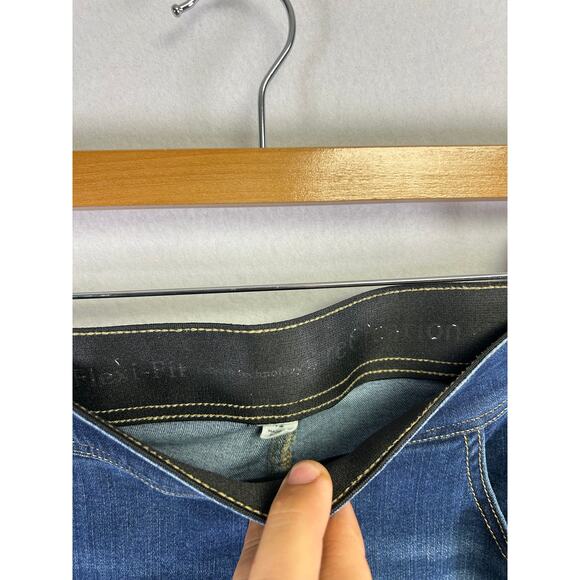 Woman's Flex Fit Recreation Skinny Jeans -‎ Size 12 Elastic Waistband Normcore - Picture 6 of 9